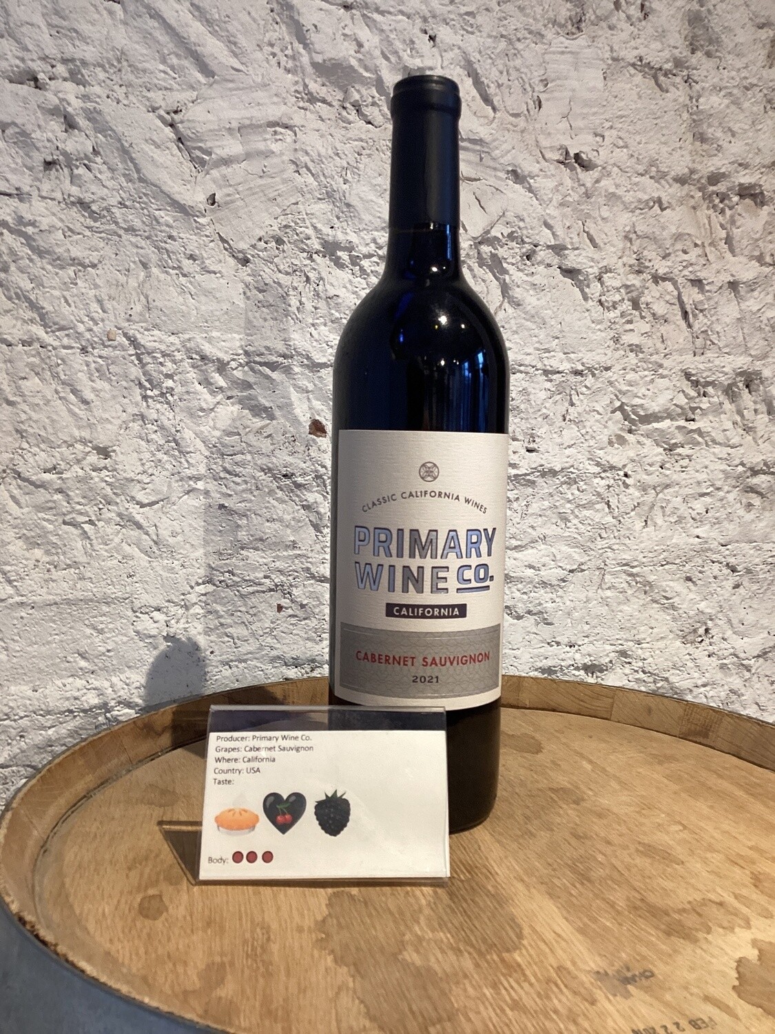 Primary Wines, California Cabernet Sauvignon 2021