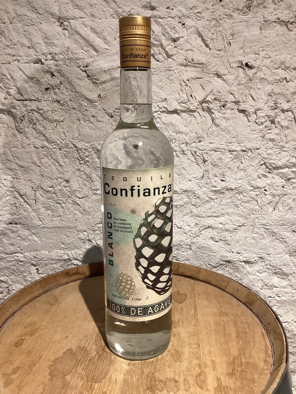 Tequila Confianza, Blanco Tequila 100% de Agave 1L