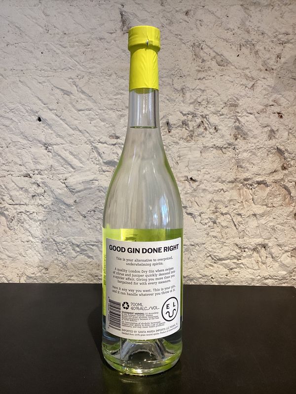 East London Liquor Company Dry Gin England (700ml)