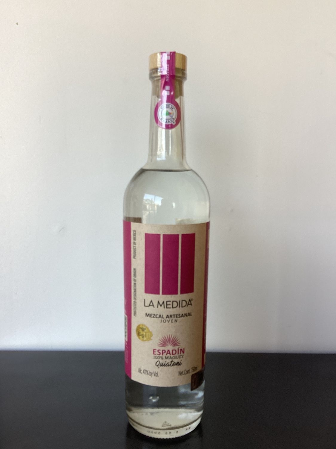 La Medida Espadin "Quiatonl - Don Celso" Mezcal Artesanal Joven Oaxaca, Mexico