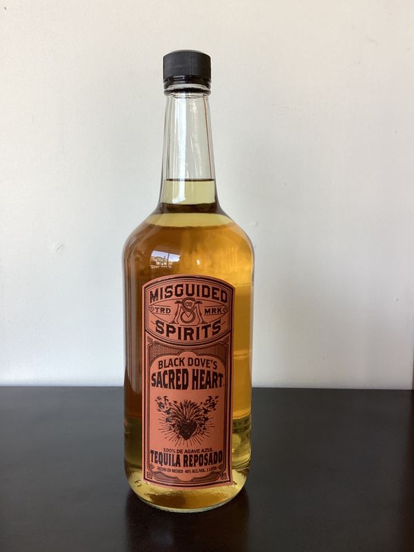 Misguided Spirits, Black Dove's Sacred Heart Reposado Tequila 1L
