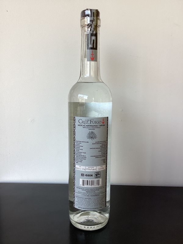 Cruz De Fuego Espadin Mezcal Joven Oaxaca, Mexico (750ml)
