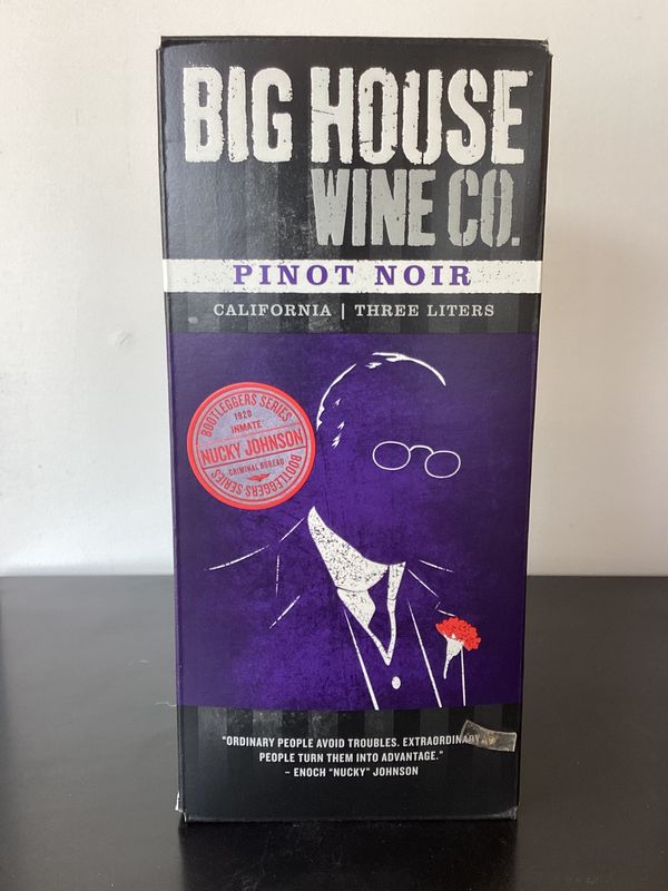 Big House Wine Co. 'Nucky Johnson' Pinot Noir California, USA (Bag in a Box 3L) Big House Wine Co. 'Nucky Johnson' Pinot Noir California, USA (Bag in a Box 3L)