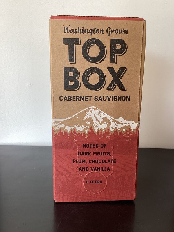 Top Box Cabernet Sauvignon Washington, USA (3L Bag in a Box) Top Box Cabernet Sauvignon Washington, USA (3L Bag in a Box)