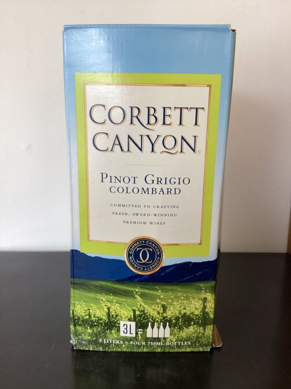 Corbett Canyon Pinot Grigio Central Valley California, USA (3L Bag in a Box) Corbett Canyon Pinot Grigio Central Valley California, USA (3L Bag in a Box)