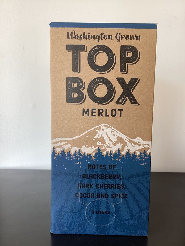 Top Box Merlot Washington, USA (3L Bag in a Box) Top Box Merlot Washington, USA (3L Bag in a Box)