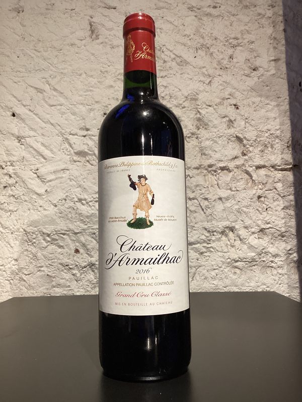 Baron Philippe de Rothschild Chateau d'Armailhac Pauillac, France 2016 (750ml) Baron Philippe de Rothschild Chateau d'Armailhac Pauillac, France 2016 (750ml)