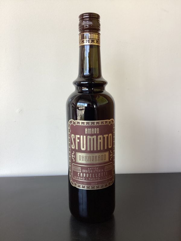 Cappelletti 'Amaro Sfumato Rabarbaro' Amaro Liqueur Trentino Alto Adige, Italy (750ml) Cappelletti 'Amaro Sfumato Rabarbaro' Amaro Liqueur Trentino Alto Adige, Italy (750ml)