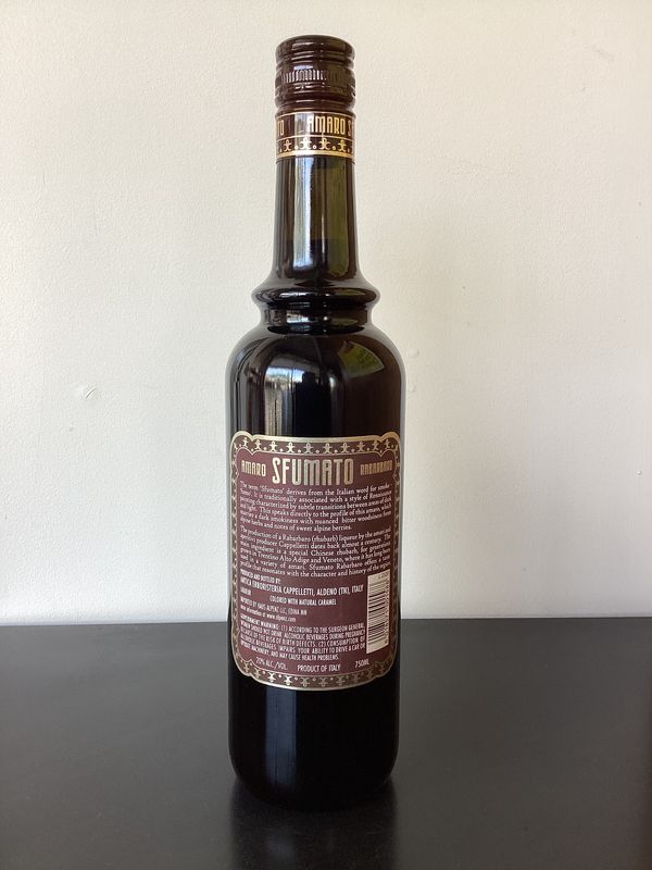 Cappelletti 'Amaro Sfumato Rabarbaro' Amaro Liqueur Trentino Alto Adige, Italy (750ml)