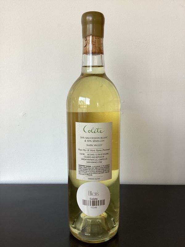 Colète Sauvignon Blanc & Semillon Blend from  Napa Valley 2020
