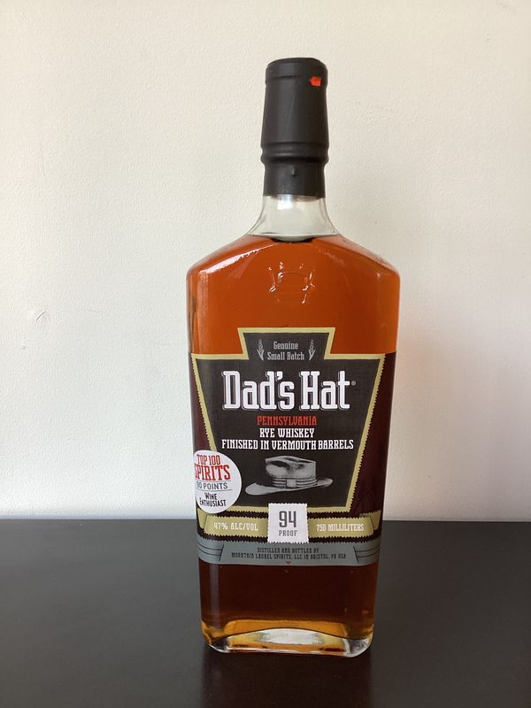 Dad's Hat Rye Whiskey Vermouth Finish 750 ml