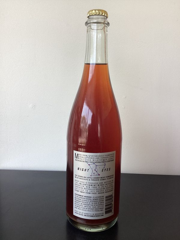Enlightenment Wines Meadery, Night Eyes Sparkling Apple-Cherry-Cranberry