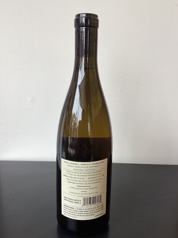 Hanzell Vineyards Sebella Chardonnay Moon Mountain District, Sonoma County, USA 2021