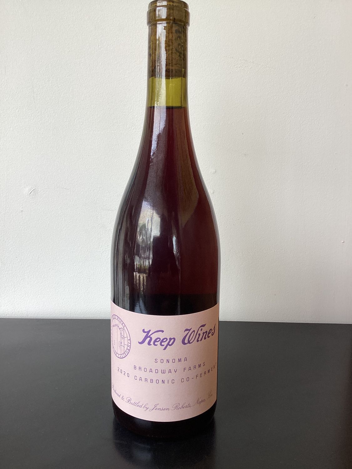Keep Wines Merlot Chardonnay Carbonic Co-Ferment Sonoma Valley 2021