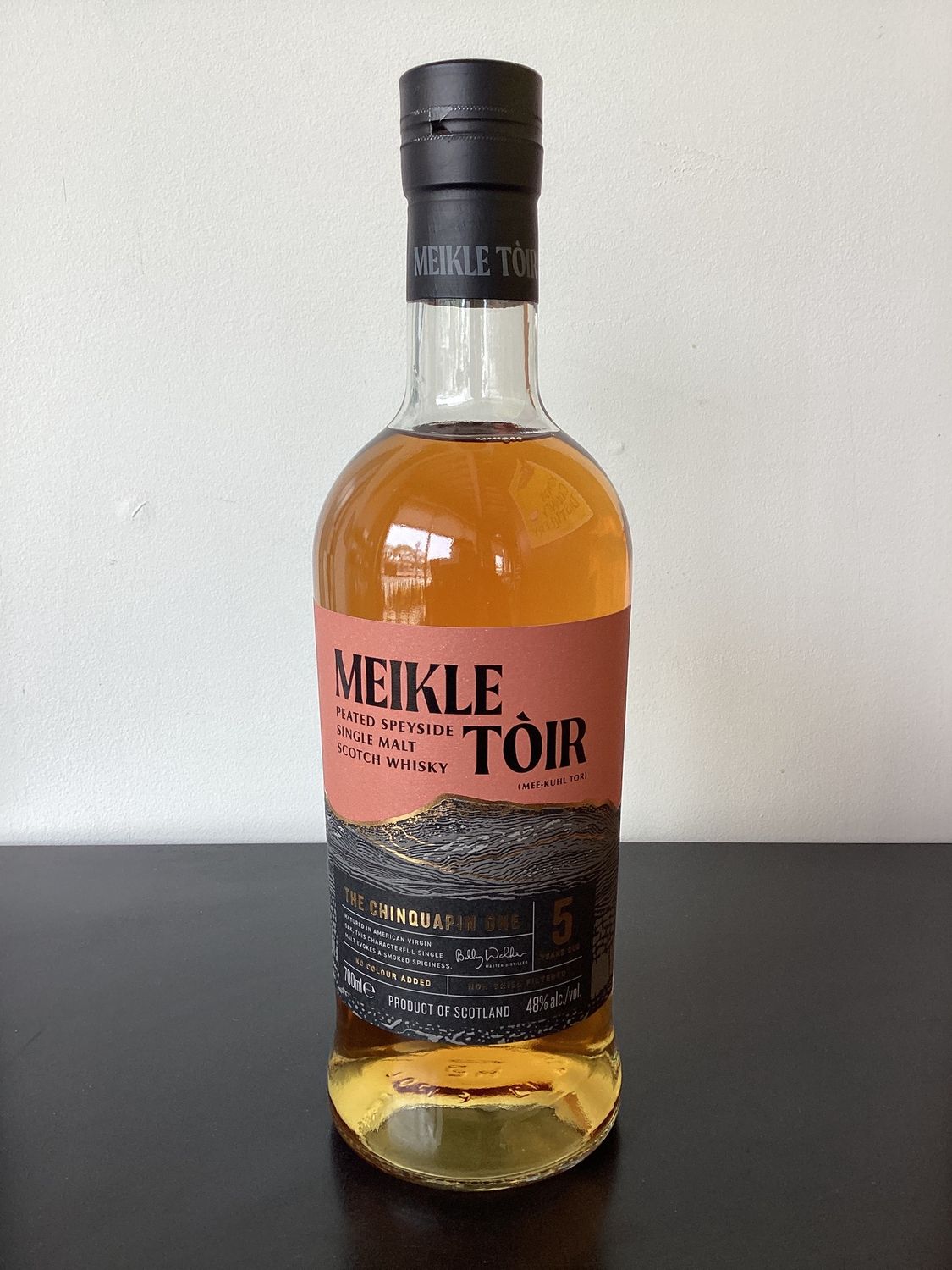 Meikle Toir 'The Chinquapin One' 5 Year Old Peated Single Malt Scotch Whisky Speyside, Scotland (700ml)
