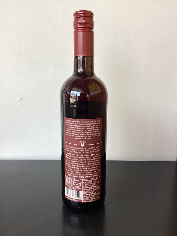 Method Spirits Sweet Vermouth New York, USA (750ml)