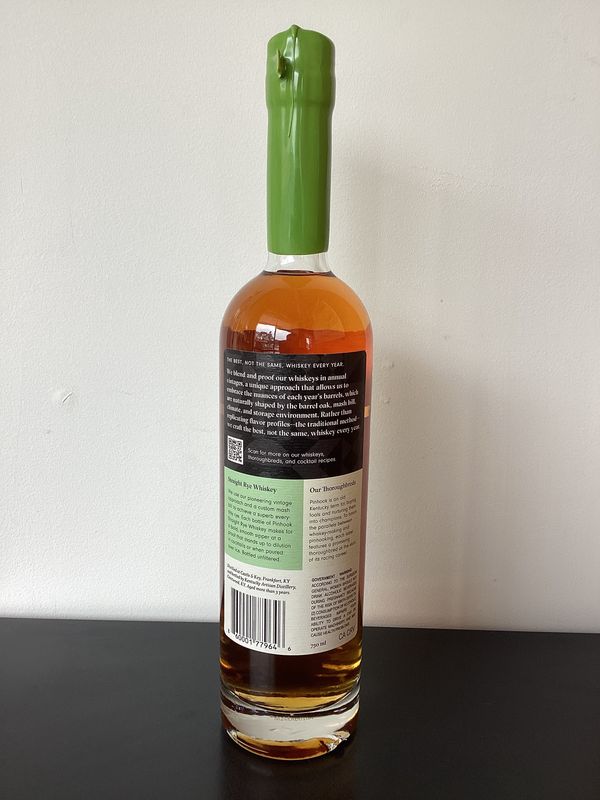 Pinhook Flagship (Green Wax) Kentucky Straight Rye Whiskey Kentucky, USA 2024 (750ml)