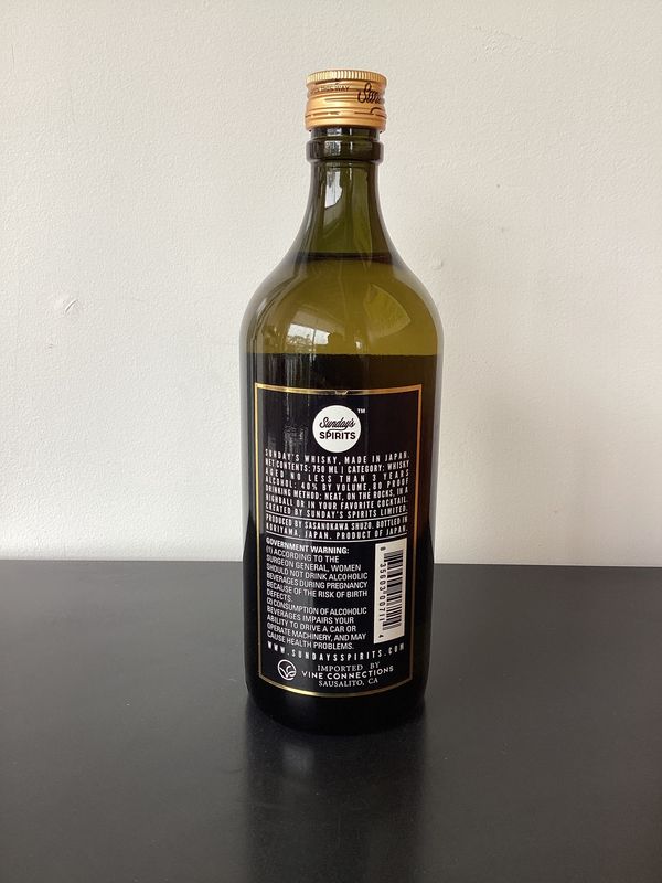 Sunday's by Sasanokawa Shuzo Blended Whisky Japan (750ml)