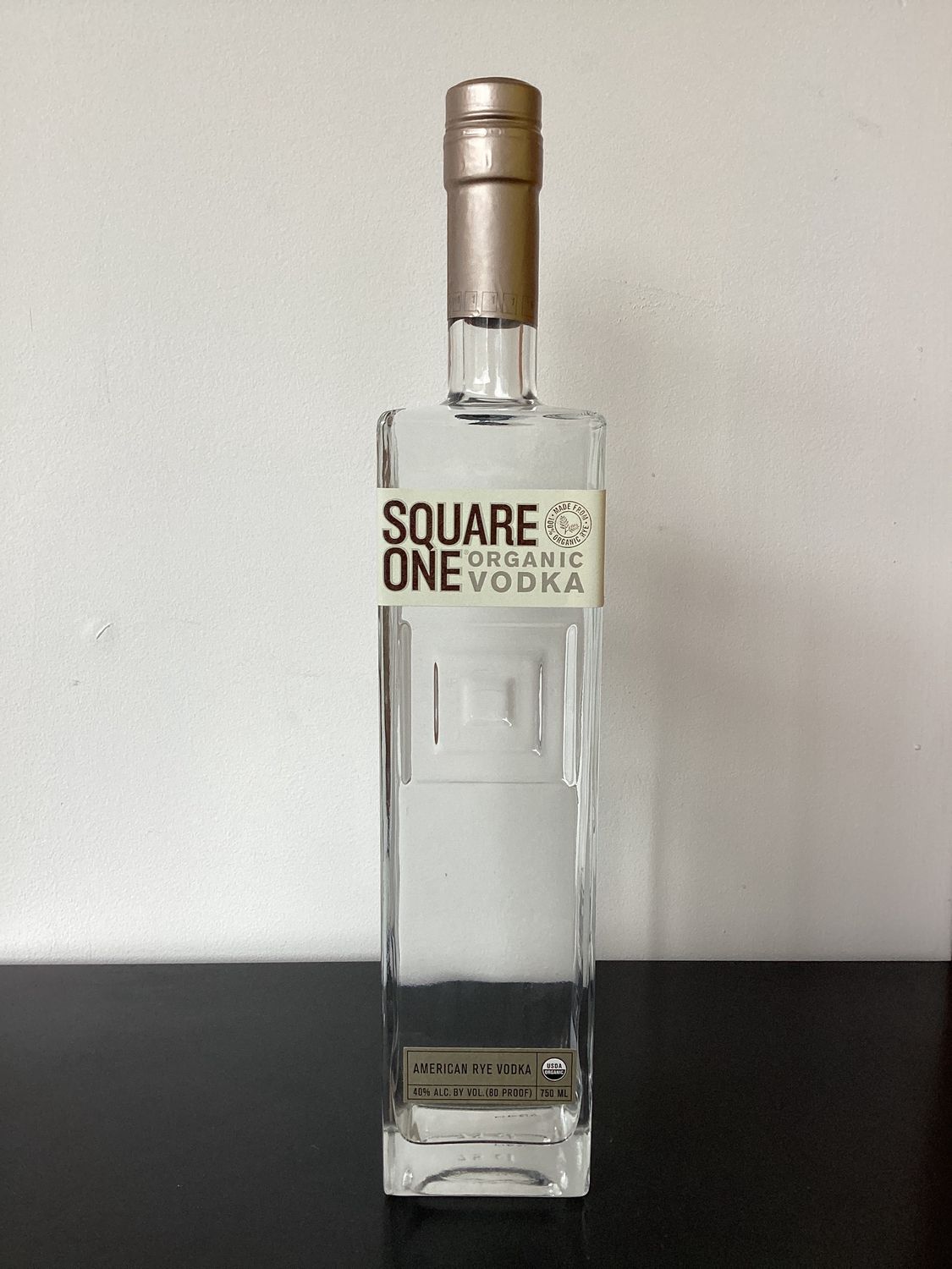 Square One Organic Rye Vodka Rigby, Idaho USA (750ml)