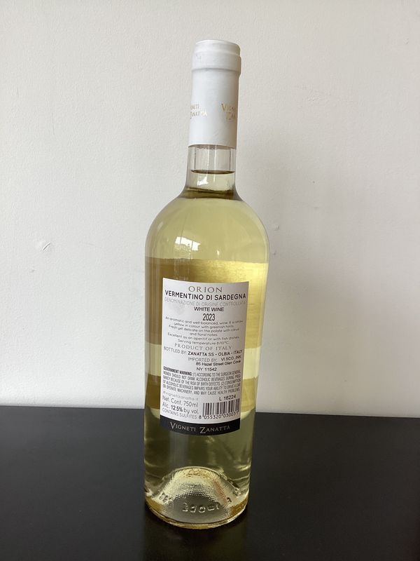 Vigneti Zanatta "Orion" Vermentino di Sardegna DOC Sardinia, Italy 2023 (750ml)
