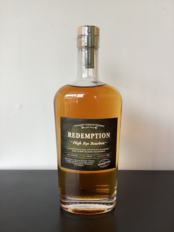 Redemption High Rye Bourbon Straight Bourbon Whiskey USA (750ml) Redemption High Rye Bourbon Straight Bourbon Whiskey USA (750ml)