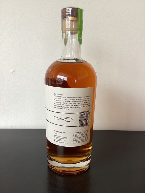 Rye & Sons Straight Rye Whiskey Kentucky, USA (750ml)