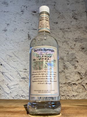 Devil's Springs Vodka Maryland, USA 151 Proof (750ml) Devil's Springs Vodka Maryland, USA 151 Proof (750ml)