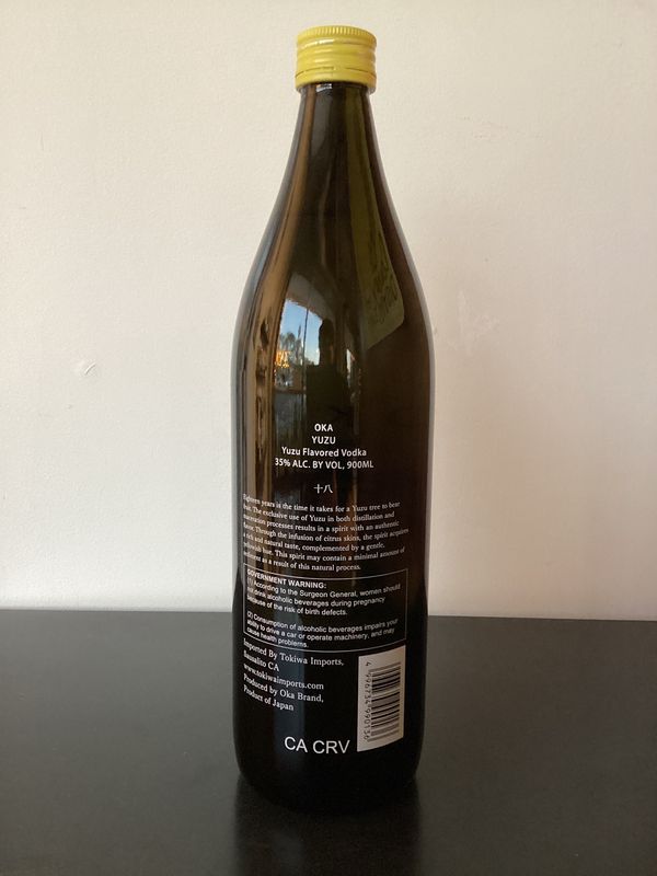 Oka Kura Yuzu Vodka Japan (900ml)