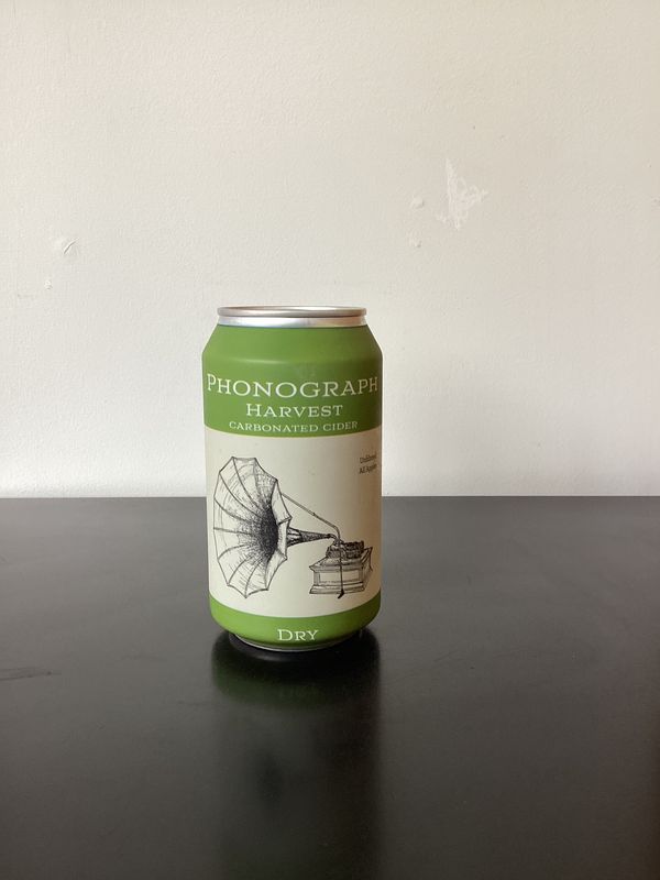 Phonograph Un-Sweet Harvest Cider Finger Lakes New York, USA (12oz can)