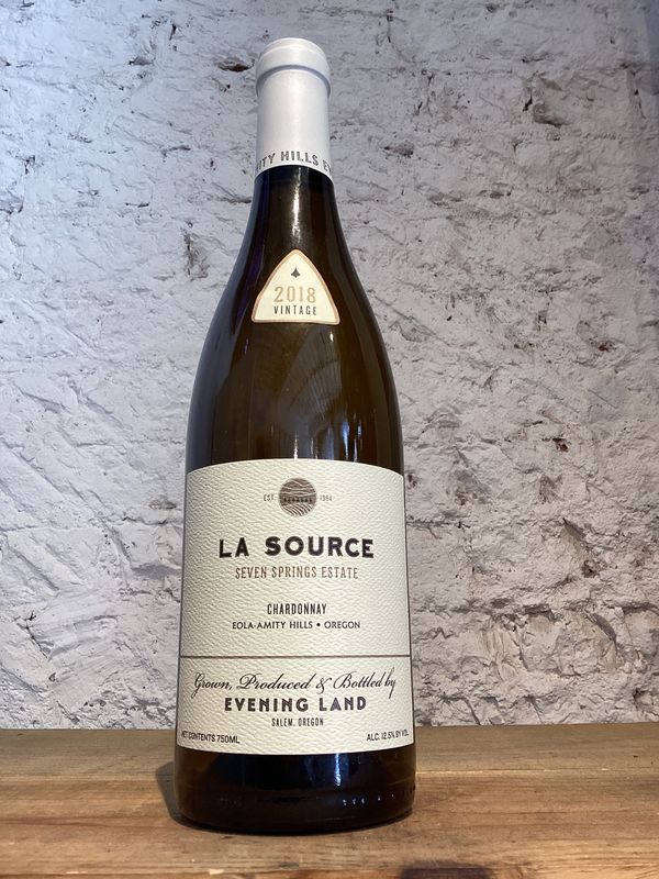 (1605 F2-A12) Evening Land 'Seven Springs Vineyard' La Source Chardonnay Eola-Amity Hills, Oregon USA 2018 (750ml)