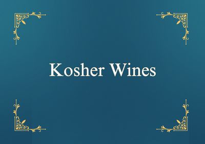 Kosher Wines