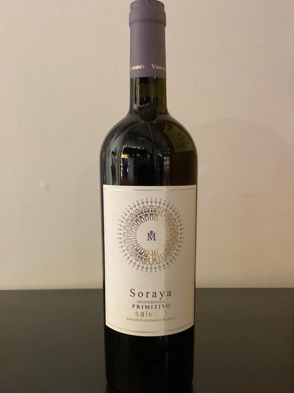 Vinicola Mediterranea Soraya Primitivo Salento, Puglia Italy