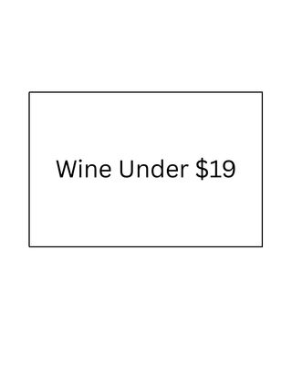 Wine Under $19