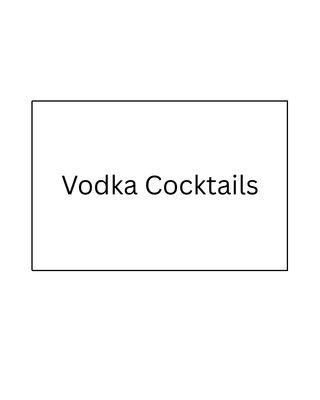 Vodka Cocktails