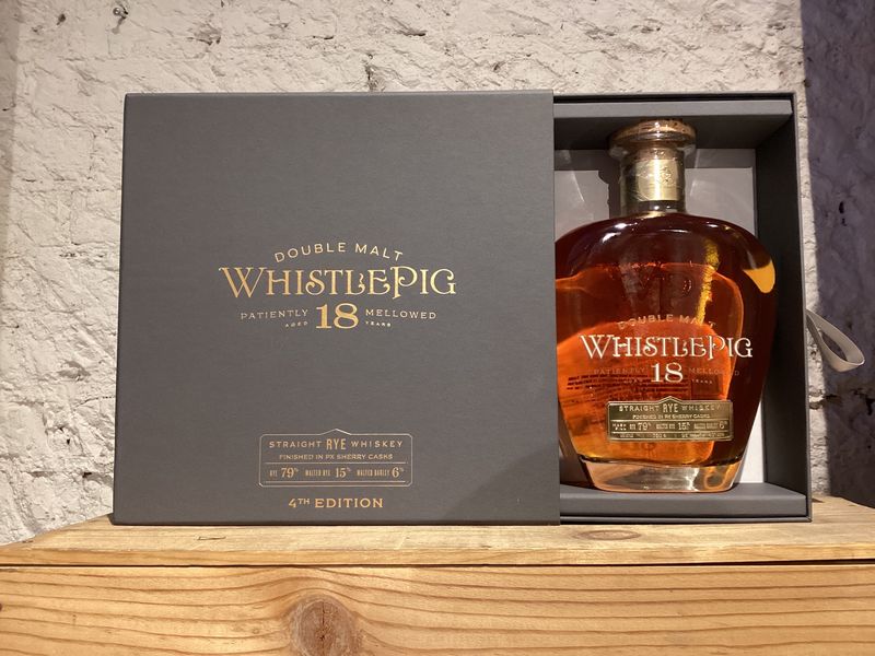 WhistlePig 18 Year Old Double Malt Straight Rye Whiskey Vermont, USA (750ml)