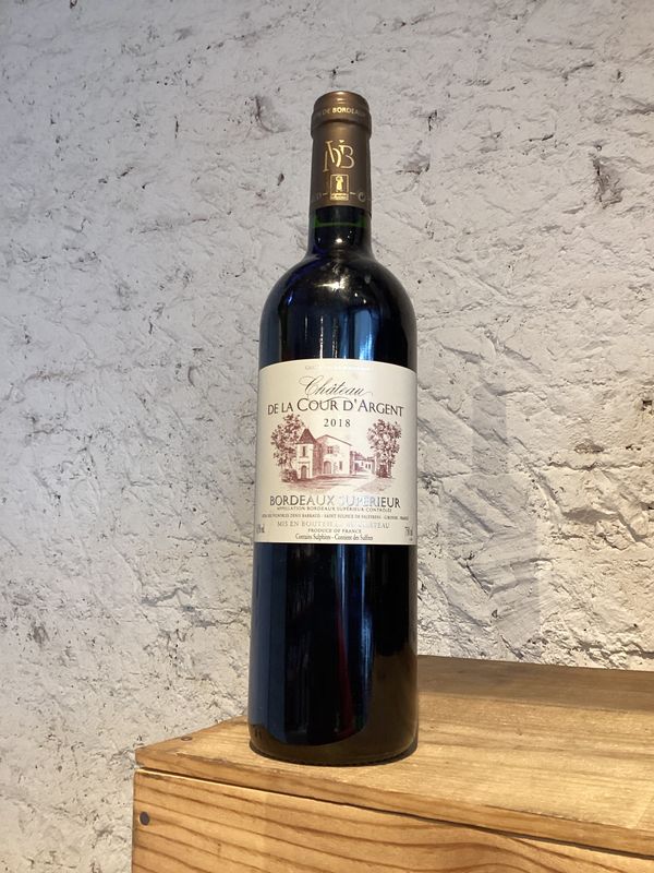 Chateau de La Cour d'Argent Bordeaux Superieur, France 2018  (750ml)