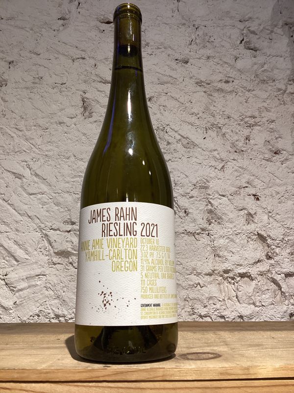 James Rahn Wine Anne Amie Vineyard Riesling, Yamhill-Carlton, Oregon 2021 (750ml)