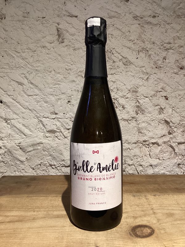 (0396 F3-C5) Bruno Bienaime Brut Nature Blanc de Blancs "La Bulle D'Amélie" Crémant du Jura 2020 (750ml)