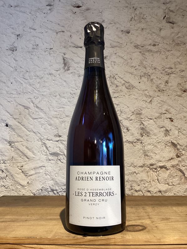 Adrien Renoir Extra Brut 'Les 2 Terroirs V20' Verzy Grand Cru Pinot Noir Rose d'Assamblage Champagne, France MV (750ml)
