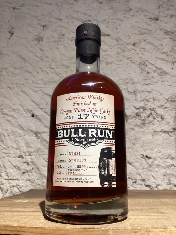 Bull Run Distilling Co. Pinot Noir Finish 17 Year Old American Whiskey, Portland, Oregon (750ml)