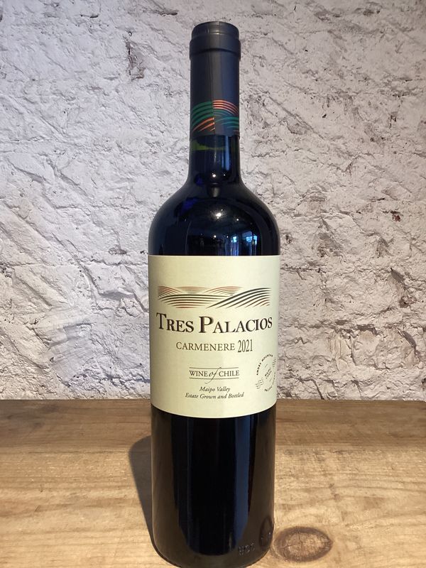 Tres Palacios Carmenere Reserve Estate Grown Maipo Valley 2024 (750ml)