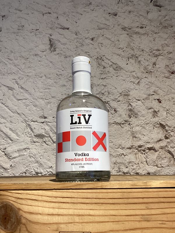 Long Island Spirits, Liv Standard Edition Vodka, Baiting Hollow, Long Island, New York (375ml)