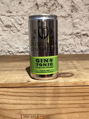 Greenhook Ginsmiths Gin & Tonic, Brooklyn, New York (200ml)