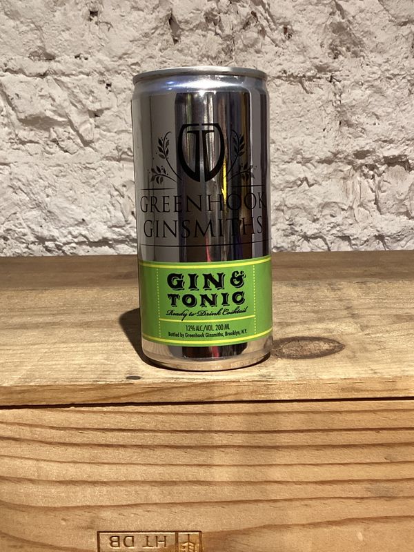Greenhook Ginsmiths Gin & Tonic, Brooklyn, New York (200ml)