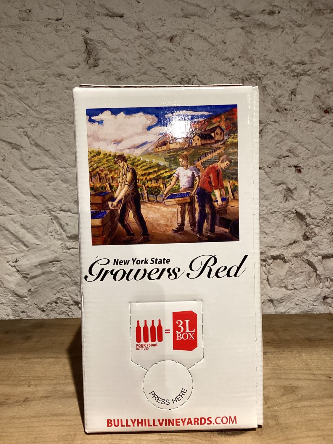 Bully Hill Vineyards Growers Semi-Sweet Red New York (3L Bag in a Box)
