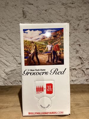 Bully Hill Vineyards Growers Semi-Sweet Red New York (3L Bag in a Box)