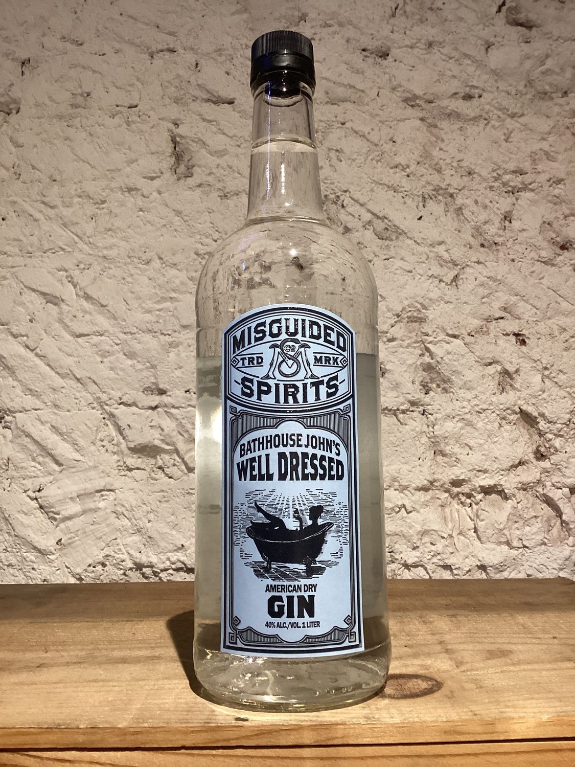 Misguided Spirits Bathhouse John's Well Dressed American Dry Gin USA (1L)