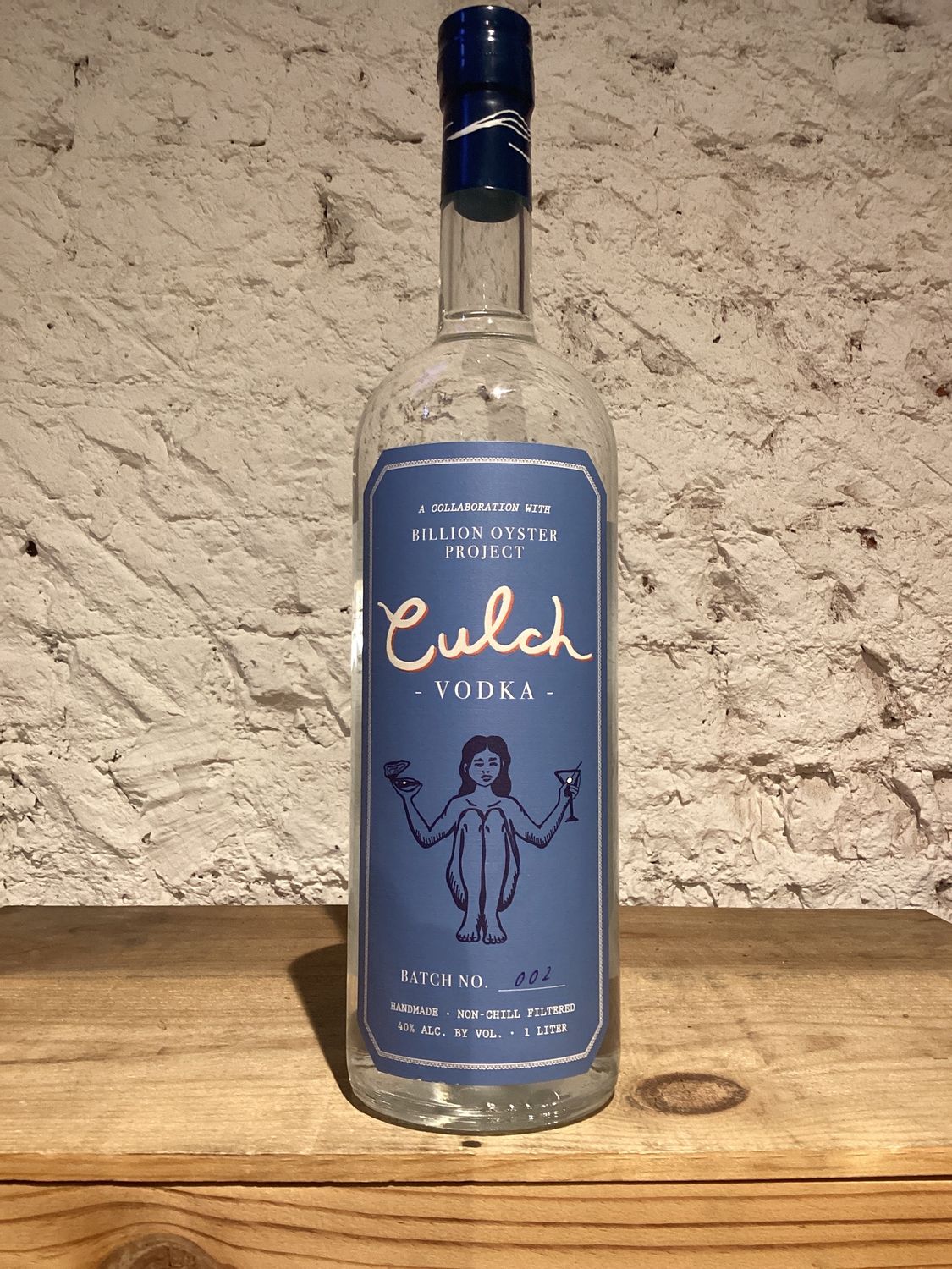 Culch Vodka Batch No.001 Non-Chill Filtered Vodka. New York, USA 1L