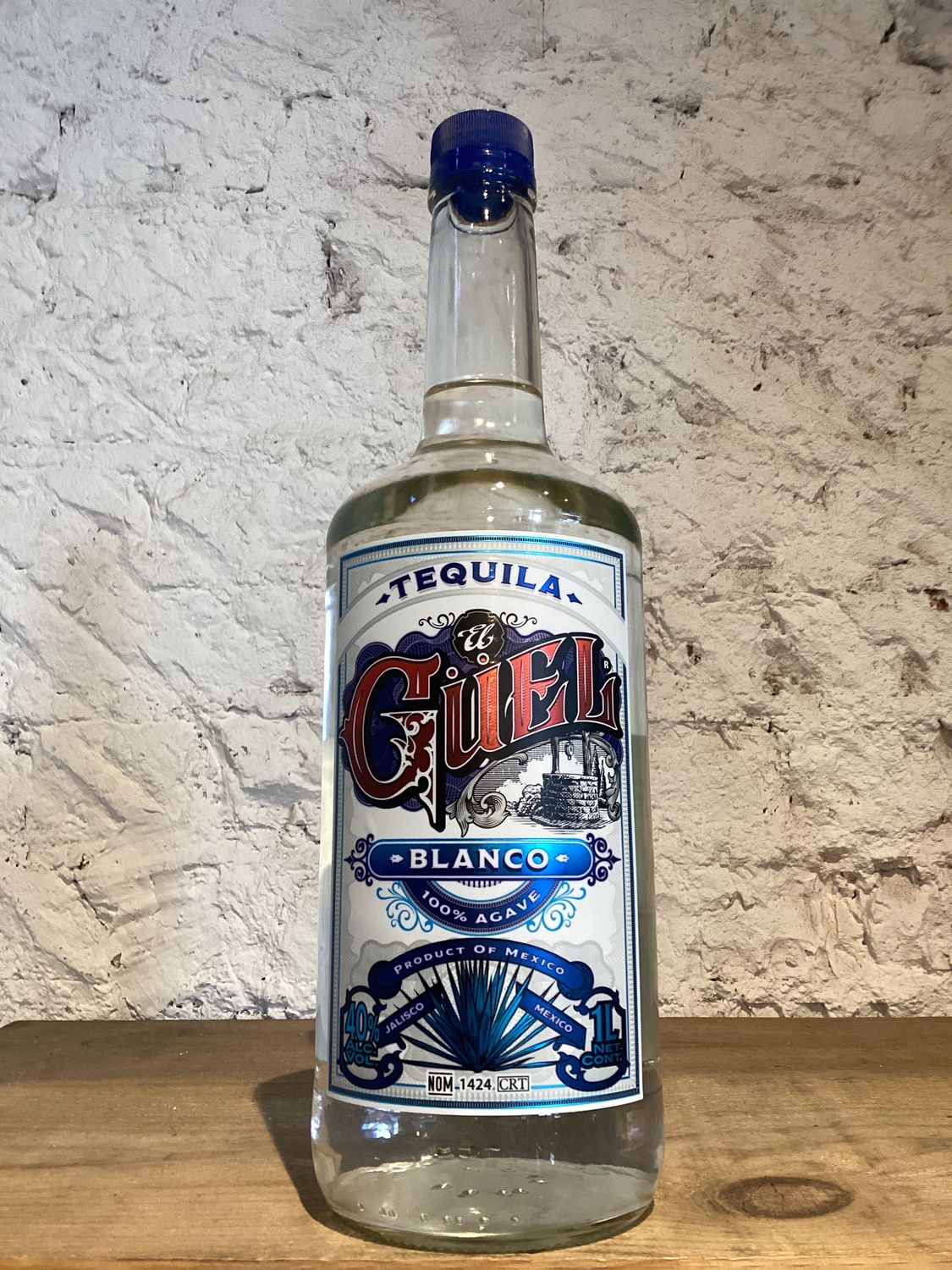 El Güel Blanco Tequila 100% Agave Azul Jalisco, Mexico (1L)