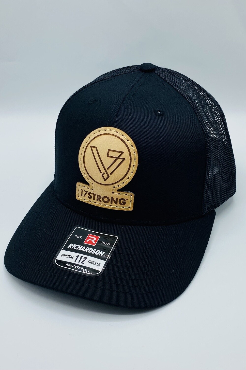 Trucker Hat - Solid Black - Logo Patch